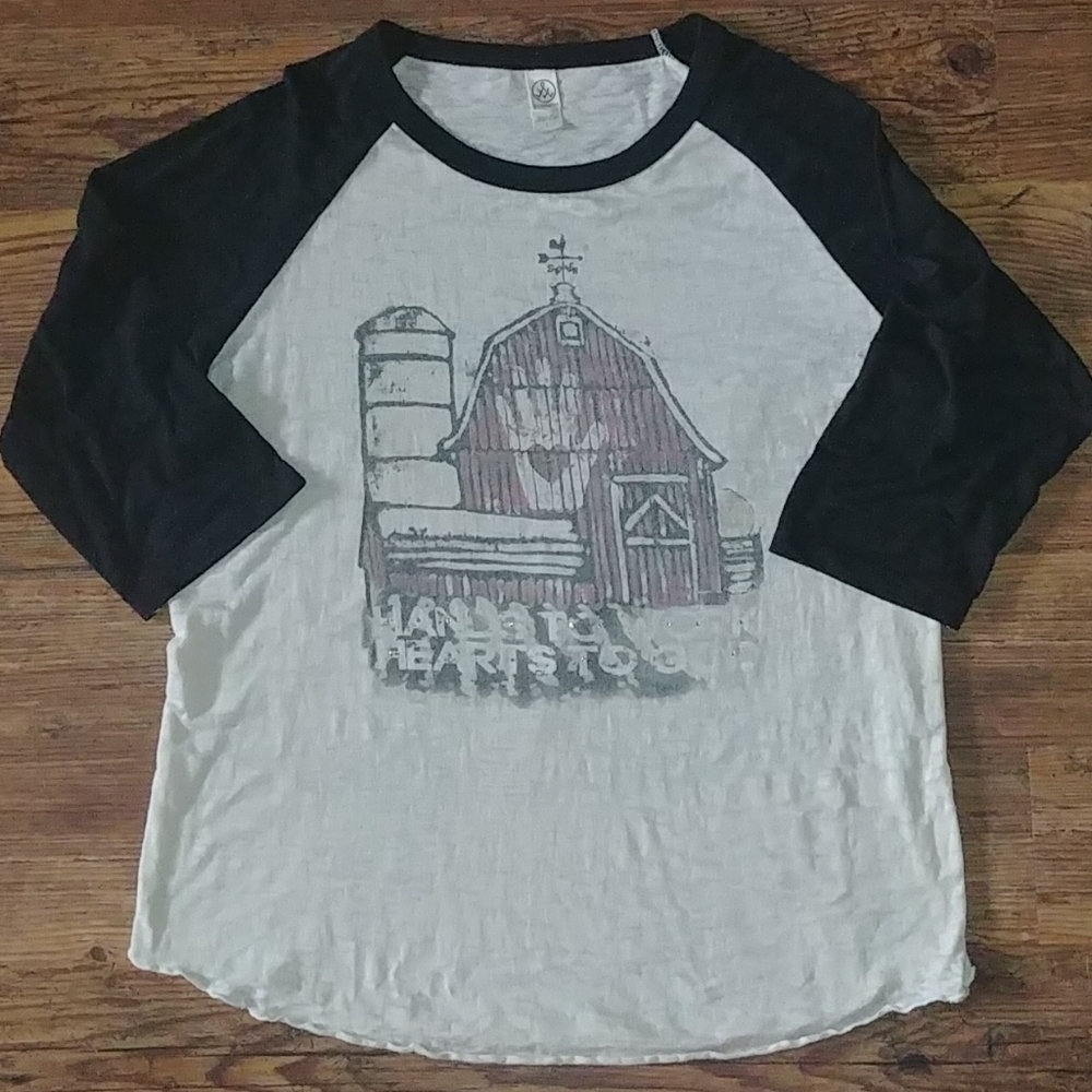 🚜 FARM / Country Theme Baseball Style T-shirt